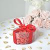 Chocolate Mini Dragees - MINI Heart Shaped Sugar Coated Confectionery - Red - For Wedding Favours and Baby Showers - Pack of 200 Hearts (200 Grams) view 3