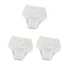 3 Set of Washable Absorbency Incontinence Aid Cotton Underwear Briefs for Women XL, White view 1