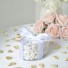 Chocolate Mini Dragees - MINI Heart Shaped Sugar Coated Confectionery - White - For Wedding Favours and Baby Showers - Pack of 150 Hearts (150 Grams) view 3