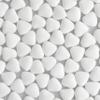 Chocolate Mini Dragees - MINI Heart Shaped Sugar Coated Confectionery - White - For Wedding Favours and Baby Showers - Pack of 500 Hearts (500 Grams) view 1