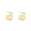 2 Set of 40 Pieces Interdental Brush Supple Push-Pull Plastic Teeth Brushes Handheld Oral Hygiene Tool Household Travel Yellow 0.4mm view 1