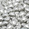 Chocolate Mini Dragees - MINI Heart Shaped Sugar Coated Confectionery - Silver - For Wedding Favours and Baby Showers - Pack of 200 Hearts (200 Grams) view 2