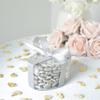Chocolate Mini Dragees - MINI Heart Shaped Sugar Coated Confectionery - Silver - For Wedding Favours and Baby Showers - Pack of 200 Hearts (200 Grams) view 3