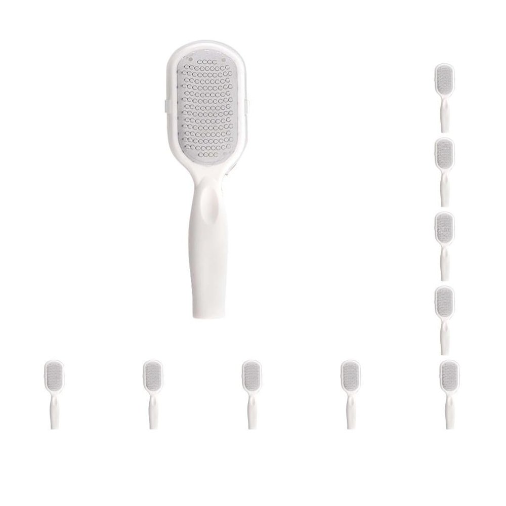 10 Set of Foot Callus Rasp Home Skins Scrubbing Tools Rubbings Accessories Pedicure Accessory Women Men Dead Skin Removal Scrubber White