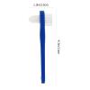 Gogogmee 2pcs Denture Brush with Non-Slip Handle False Toothbrush False Cleaning Multi-Tufted and Angle-Trimming Brush Heads White Blue view 2