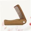 Beaupretty Travel Comb Portable Beard Comb Natural Wood Hair Brush Folding Mini for Men Gentle Scalp Massage Stylish Hair for Women Boys and Girls view 3