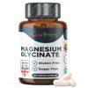 Best Immune, Magnesium Glycinate 1000mg per Serving - High Strength Magnesium Supplement for Absorption Bioavailability - Ideal for Energy Wellness, 120 Vegan Capsules view 1