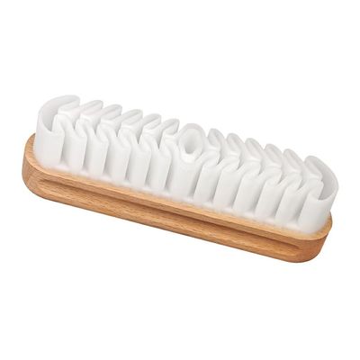 SUIOPPYUW Leather Brush Shoe Brushes Scrubber Anti-static Wood Handle Cleaning Tool Household Suede for Boots Bags Clothes Necessary
