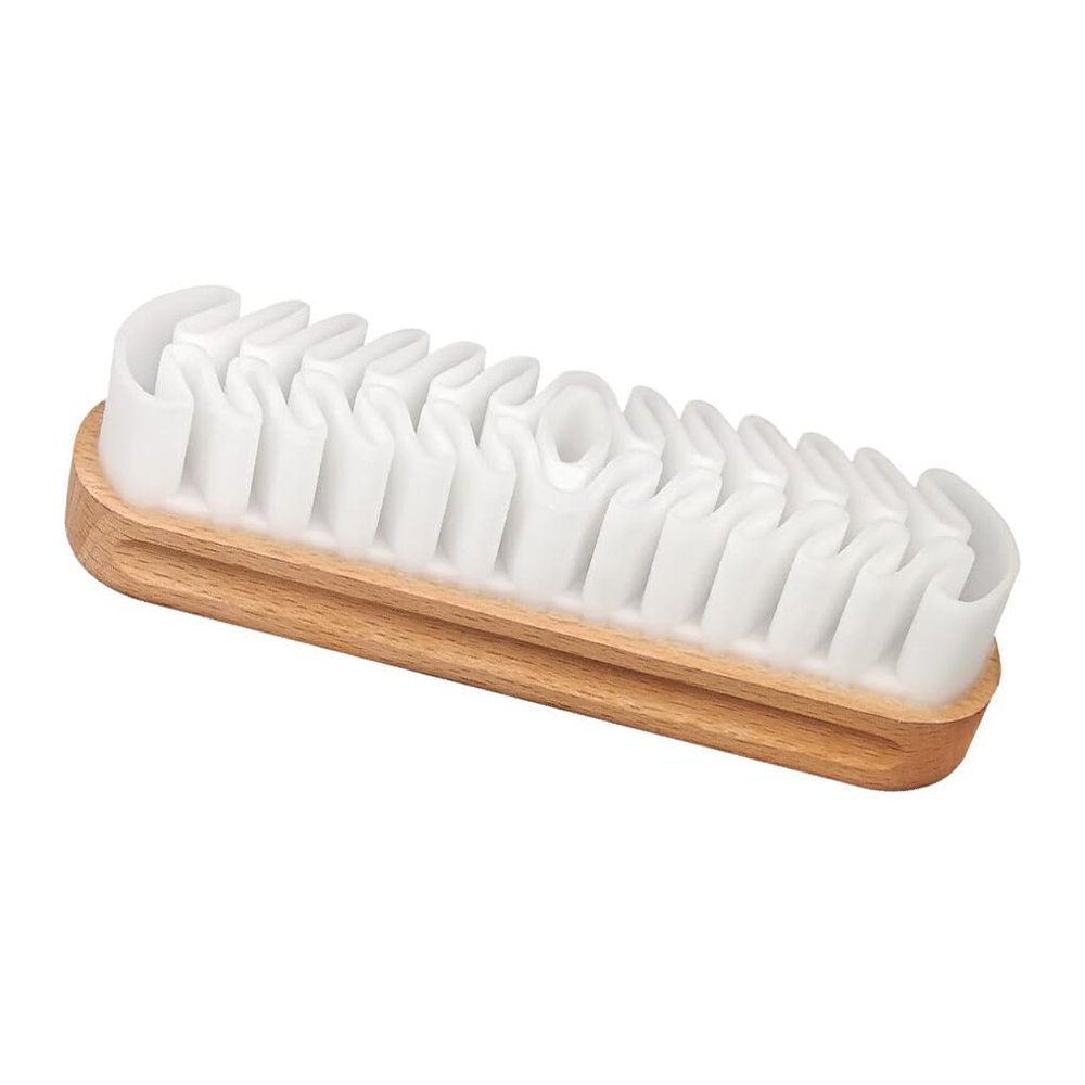 SUIOPPYUW Leather Brush Shoe Brushes Scrubber Anti-static Wood Handle Cleaning Tool Household Suede for Boots Bags Clothes Necessary