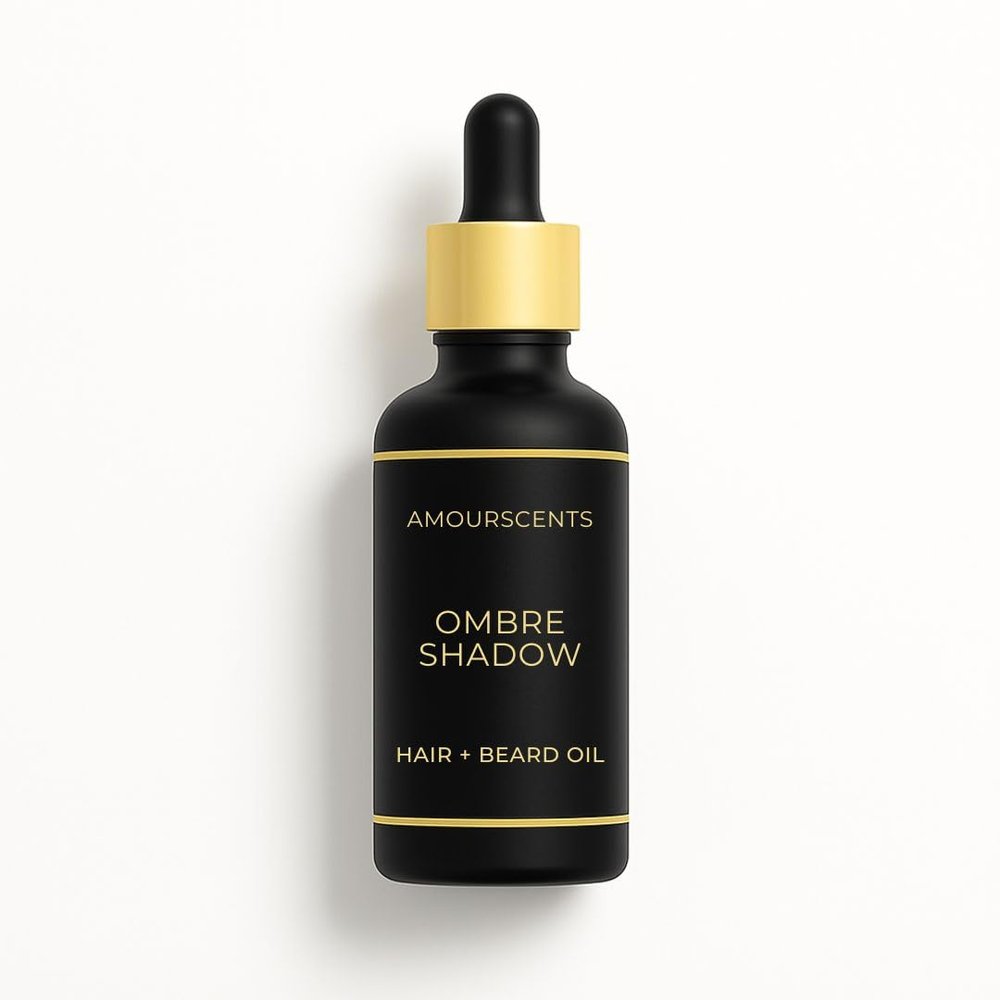 Ombre Nomade Hair + Beard Oil - Inspired Grooming Formula for Conditioning, Hydrating, Moisturising, Fresh & Healthy Soft Beard - Ombre Shadow (30ml)