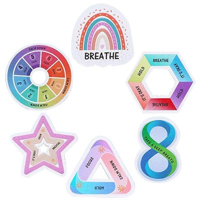 MAGICLULU Textured Finger Stickers 6pcs Pvc Peva Film DIY Calming Stickers
