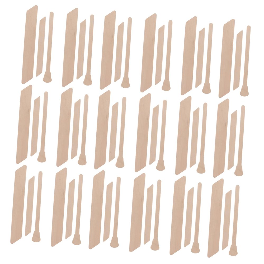 Beaupretty 150pcs Wooden Waxing Sticks for Facial Hair Removal Hair Wax Stick Applicator and Spatula for Home Salon Use