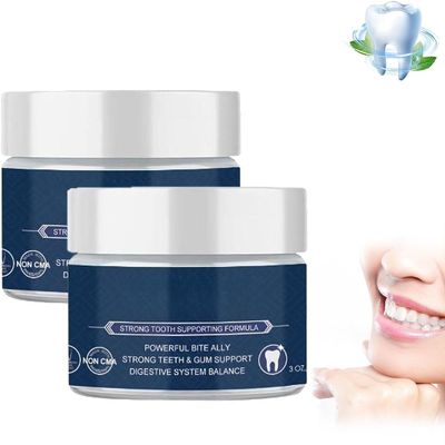 Tooth Powder, Tooth Whitening Powder, Remineralizing Tooth Powder, All Natural Tooth Powder, for Adults, Kids, Sensitive Gums, 50g (2pcs)