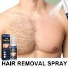 Painless Hair Removal Spray, Natural Permanent Hair Removal Spray Stop Hair Growth Inhibitor Remover for Men and Women Arms, Armpits, Legs, Bikini Areas (Men) view 2