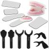 5 Pcs Dental Two-Sided Reflector Photographic Oral Mirror, 6 Pcs Dental Photography Contraster Black Background Board Intraoral Photographic,YUYANAIAI view 1
