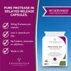 Protease Delayed Release (DR) 50mg | Digestive Support Enzymes | 90 Vegan Friendly Capsules for Digestion UK Made | Long 3 Month Supply view 3