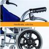 16 inch Wheelchair Lightweight Folding Portable Transit Travel Chair with Brakes Solid Tire WeightNB Ultra-Lightweight Wheelchair view 4