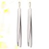 minkissy 6pcs Stainless Steel Eyebrow Tweezers Dual-use Makeup Lash Tweezers Flat Oblique Mouth Eyebrow Clamps view 2