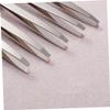 minkissy 6pcs Stainless Steel Eyebrow Tweezers Dual-use Makeup Lash Tweezers Flat Oblique Mouth Eyebrow Clamps view 3