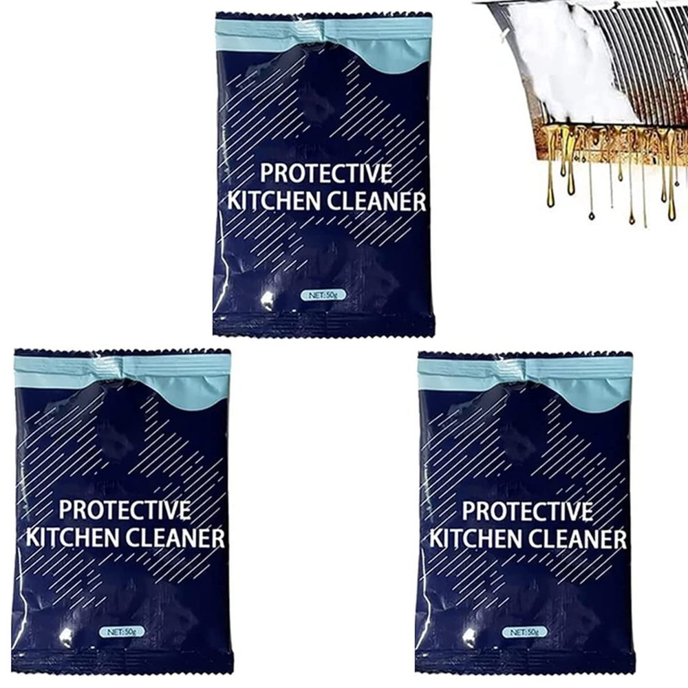 2025 NEW Heavy Duty Degreaser Cleaner, Concentrated Heavy Oil Cleaning Powder, Heavy Duty Degreaser Cleaner, Kitchen Degreasing Powder Oil,Stubborn Grease & Grime Remover (3pcs)