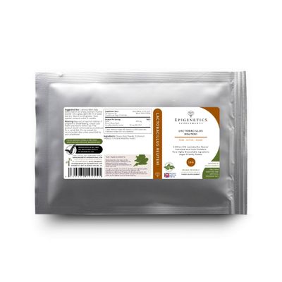 Lactobacillus Reuteri 15g | 5 Billion CFU Probiotic + Chicory Root Prebiotic (Inulin) | Vegan Friendly Powder UK Made | 1g Daily (15 Servings)