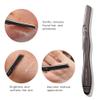 Brandluxe Dermaplaning Tool for Face, Eyebrow Shaping, Gentle Hair Removal and Exfoliation. Designed for Women, an eco-friendly design. Includes 3 Swedish stainless steel razor heads view 3