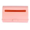 Bin Liner Storage Box, Back Adhesive Wall Mount Bin Liner Plastic Bag, Plastic Bin Liner Dispenser Organiser Rack for Home Kitchen Bathroom(Pink) view 1