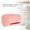 Bin Liner Storage Box, Back Adhesive Wall Mount Bin Liner Plastic Bag, Plastic Bin Liner Dispenser Organiser Rack for Home Kitchen Bathroom(Pink) view 3
