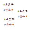 Abaodam 144pcs Astronaut Cupcake Toppers Small for Space Theme Party Birthday Cake Decorations Boys and Girls Party Supplies Shower Use view 1
