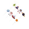 Abaodam 144pcs Astronaut Cupcake Toppers Small for Space Theme Party Birthday Cake Decorations Boys and Girls Party Supplies Shower Use view 2