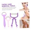 GOOHOCHY 3pcs Women Manual Facial Hair Remover Spring Epilator Set for Upper Lip and Face Hair Removal Handheld Threading Tool for Precise Facial Removal Random Color view 2