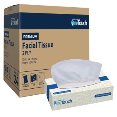 OneTouch Facial Tissue Tissue Boxes 2ply Soft Tissues for Everyday Use Gentle on Your Skin (6)
