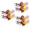Abaodam 90pcs Farm Themed Paper Cake Toppers Farm Animals Birthday Cake Decorations Inserts Food Picks Dessert Cards for Party view 1