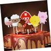 Abaodam 90pcs Farm Themed Paper Cake Toppers Farm Animals Birthday Cake Decorations Inserts Food Picks Dessert Cards for Party view 3
