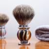 Magyfosia Premium 3 Band Silver Tip Pure Badger Hair Shaving Brush Resin Handle Super Soft Luxury Salon Soap Foam Shave Accessory for Men Wet Safety Razor view 3