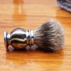 Magyfosia Premium 3 Band Silver Tip Pure Badger Hair Shaving Brush Resin Handle Super Soft Luxury Salon Soap Foam Shave Accessory for Men Wet Safety Razor view 4