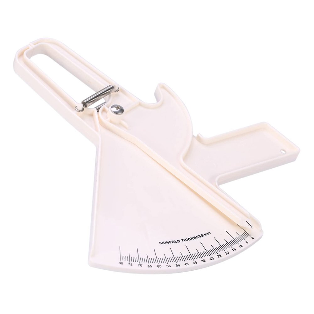 Body Fat Measure Fat Caliper Body Measure Body Fat Caliper Measures Body Fat Monitoring Body Fat Women for Men Home Gym (White)