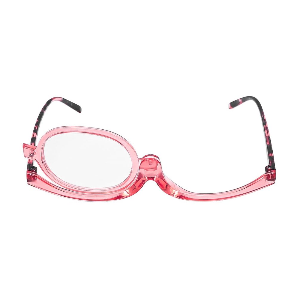 ANCLLO Makeup Glasses Reading Glasses for Women 1.5 Rotatable Single-Rimmed Glasses for Eye Makeup Eyelash