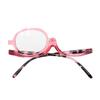 ANCLLO Makeup Glasses Reading Glasses for Women 1.5 Rotatable Single-Rimmed Glasses for Eye Makeup Eyelash view 2