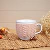 PaMeer Cosy-Knit Mug & Hot Chocolate Set, Chocolate/Hot Chocolate Stirrer-Marshmallow Gift Set view 2