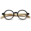 Lanomi Retro Round Reading Glasses Women Men Spring Hinges Lightweight Clear Vision Eyeglasses Black 4.0 view 1