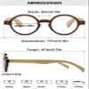 Lanomi Retro Round Reading Glasses Women Men Spring Hinges Lightweight Clear Vision Eyeglasses Brown 3.5 view 2