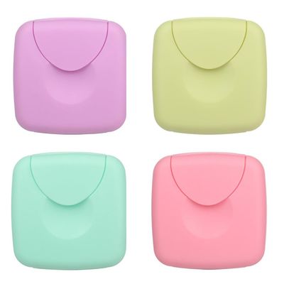 4-Piece Plastic Tampon Case Bag - Square Tampon Storage & Organizer - Portable Period Bag, Multi-color
