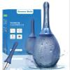Enema Bulb Anal Douche Kit - with Shower Connect, 245ml Silicone Enema for Personal Hygiene & Refreshing Rinse, Anti-Backflow Valve & 7-Hole Nozzle, Filter Attachment Included (Navy Blue) view 1