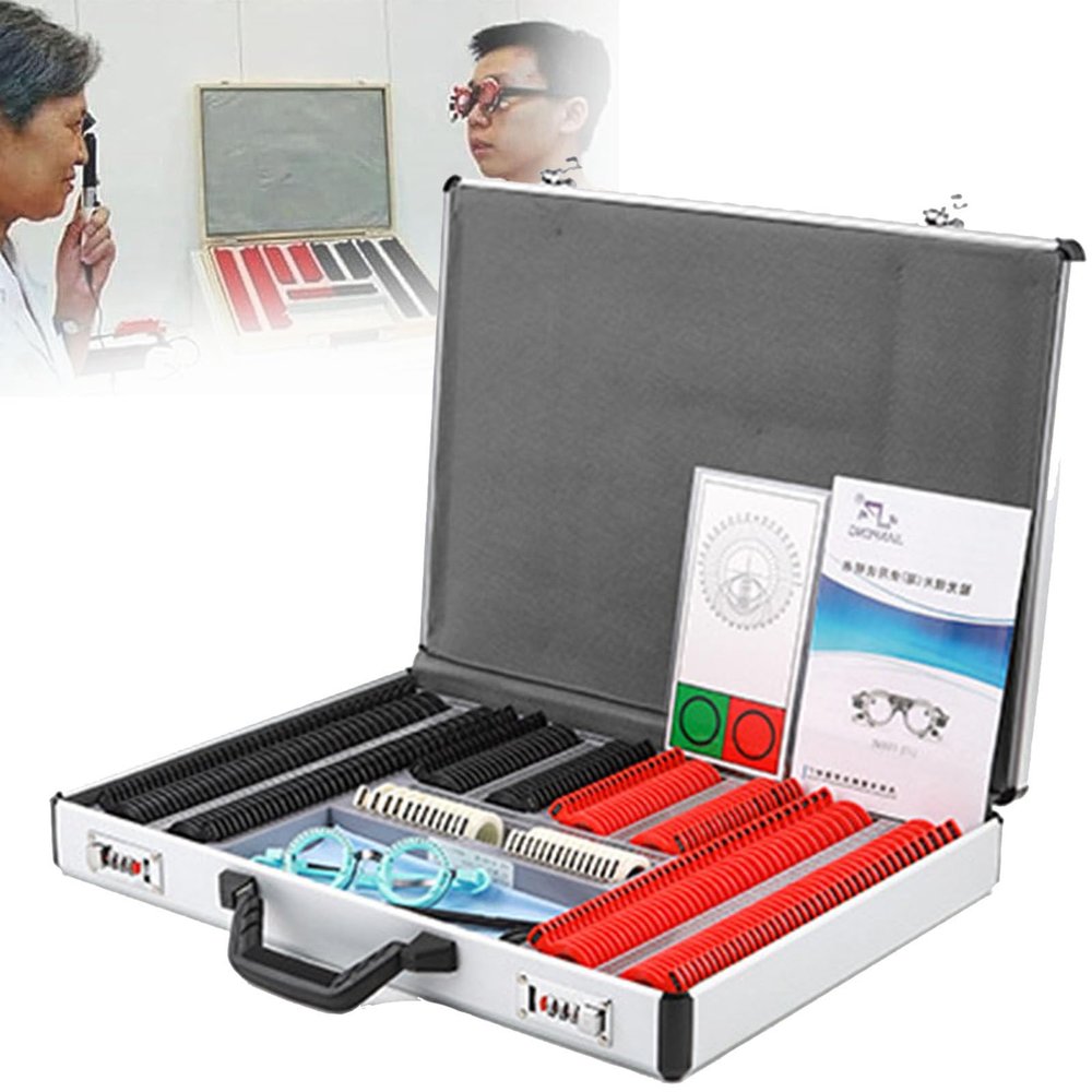 266 Pcs Optical Trial Lens,Precise Trial Lenses Set for Optometry Lens Case Trial with Glasses Frame Cylinder Lenses,Professional Trial Lens Optician Tools