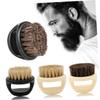 Beavorty 2pcs Boar Bristle Beard Brush Handle Men's Shaving Brush Portable for Men view 2