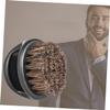 Beavorty 2pcs Boar Bristle Beard Brush Handle Men's Shaving Brush Portable for Men view 3
