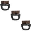 Beaupretty 3pcs Beard Grooming Tool Handle Beard Brush Men's Shaving Brush Portable Soft Bristles Men's Grooming Kit view 1