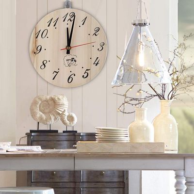 8 Inch Wooden Sauna Time Round Sauna Clock Sauna Living Room Decoration