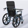 24inch Replacement Rear Wheels for Wheelchair (Set of 2), 24 x 1 3/8 Non-Pneumatic Solid Tires, Back Wheel Assembly with 12mm Metal Bearings view 2